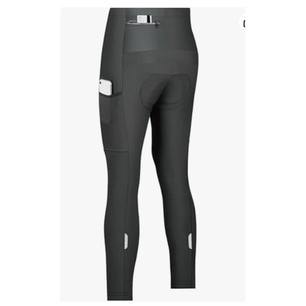 New Cerotipolar Men's Thermal Fleece Cycling Tights for Fall and Winter Size 2XL